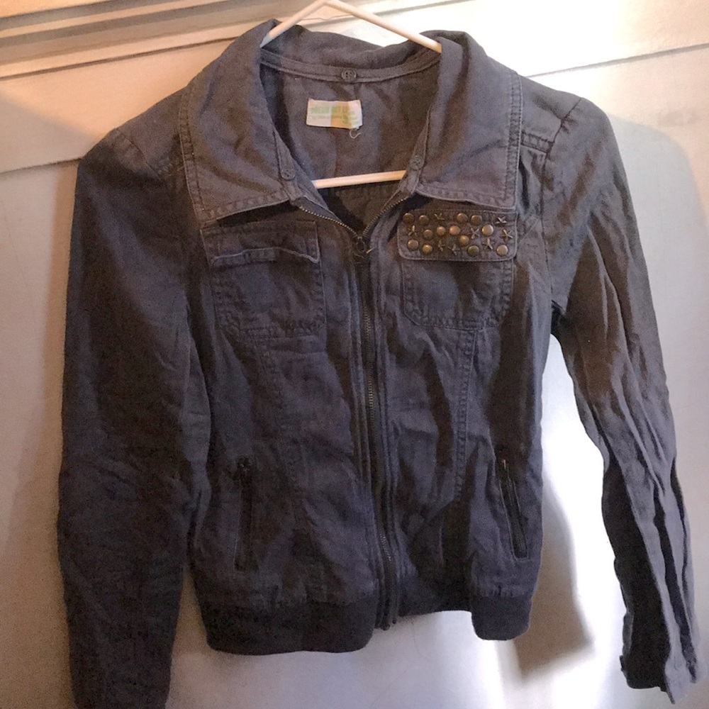 Rare Selena Gomez Dream Out Loud Gray Jacket